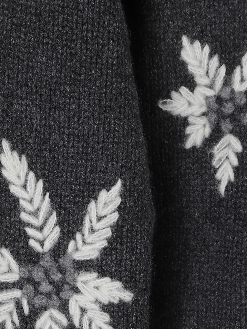 P.A.R.O.S.H. Trui met geborduurde bloemen Grijs