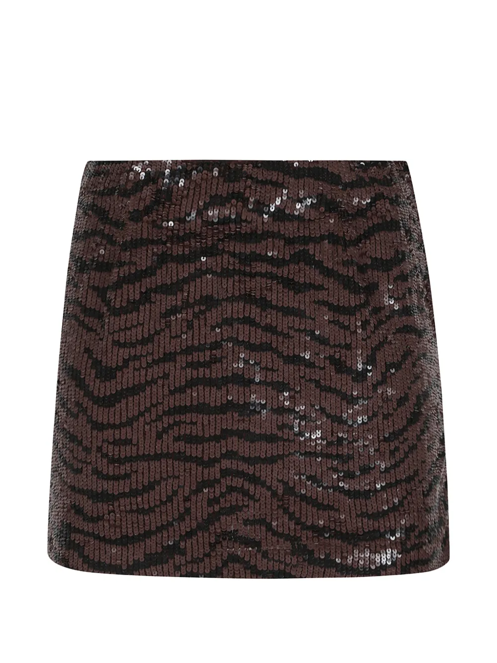 P.A.R.O.S.H. sequin-embellished zebra-print MINI skirt