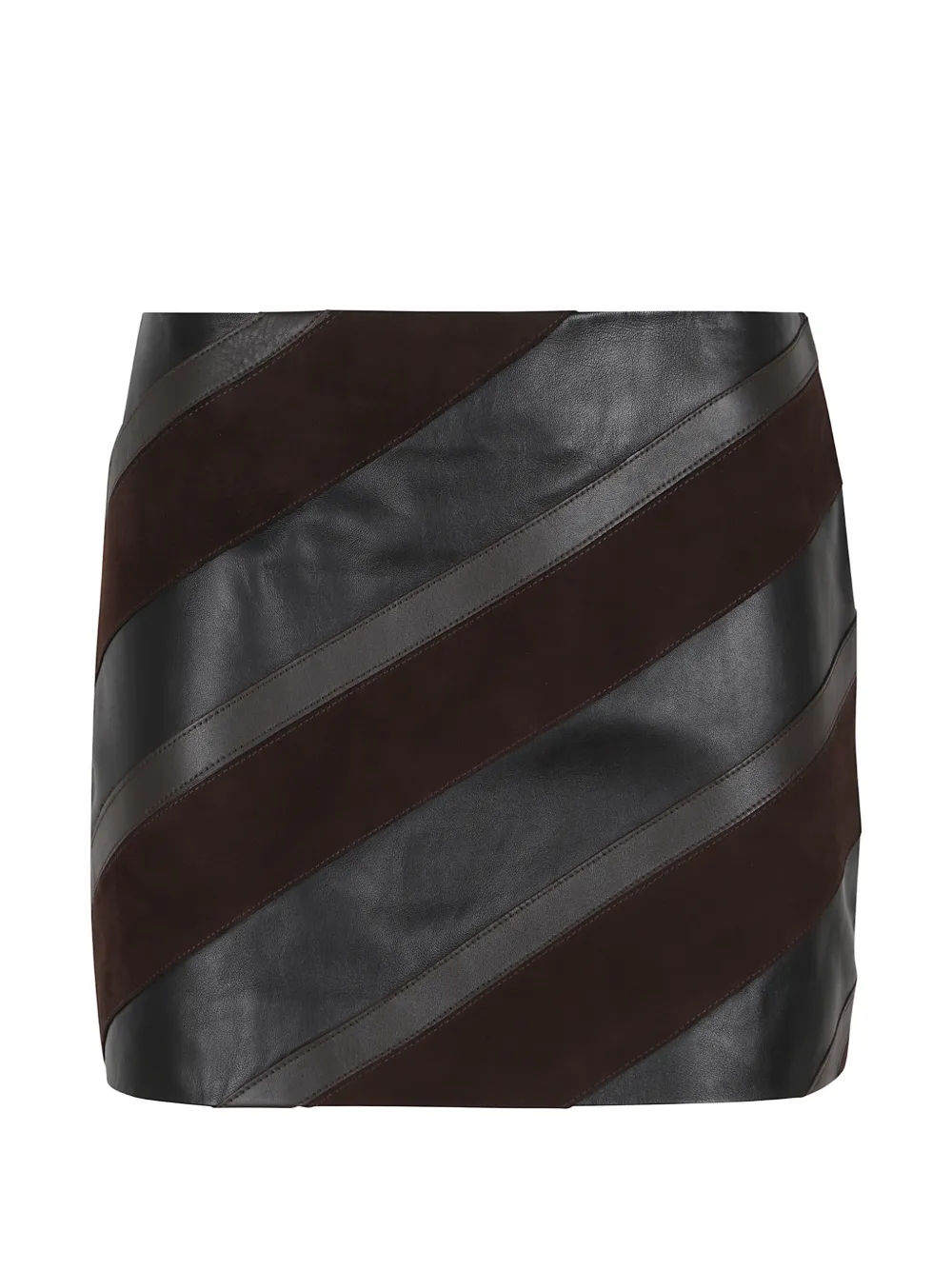 P.A.R.O.S.H. Mulholland striped panelled mini skirt