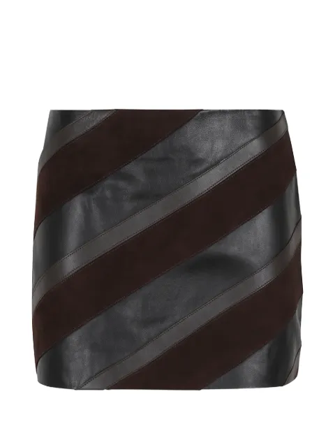 P.A.R.O.S.H. Mulholland striped panelled mini skirt