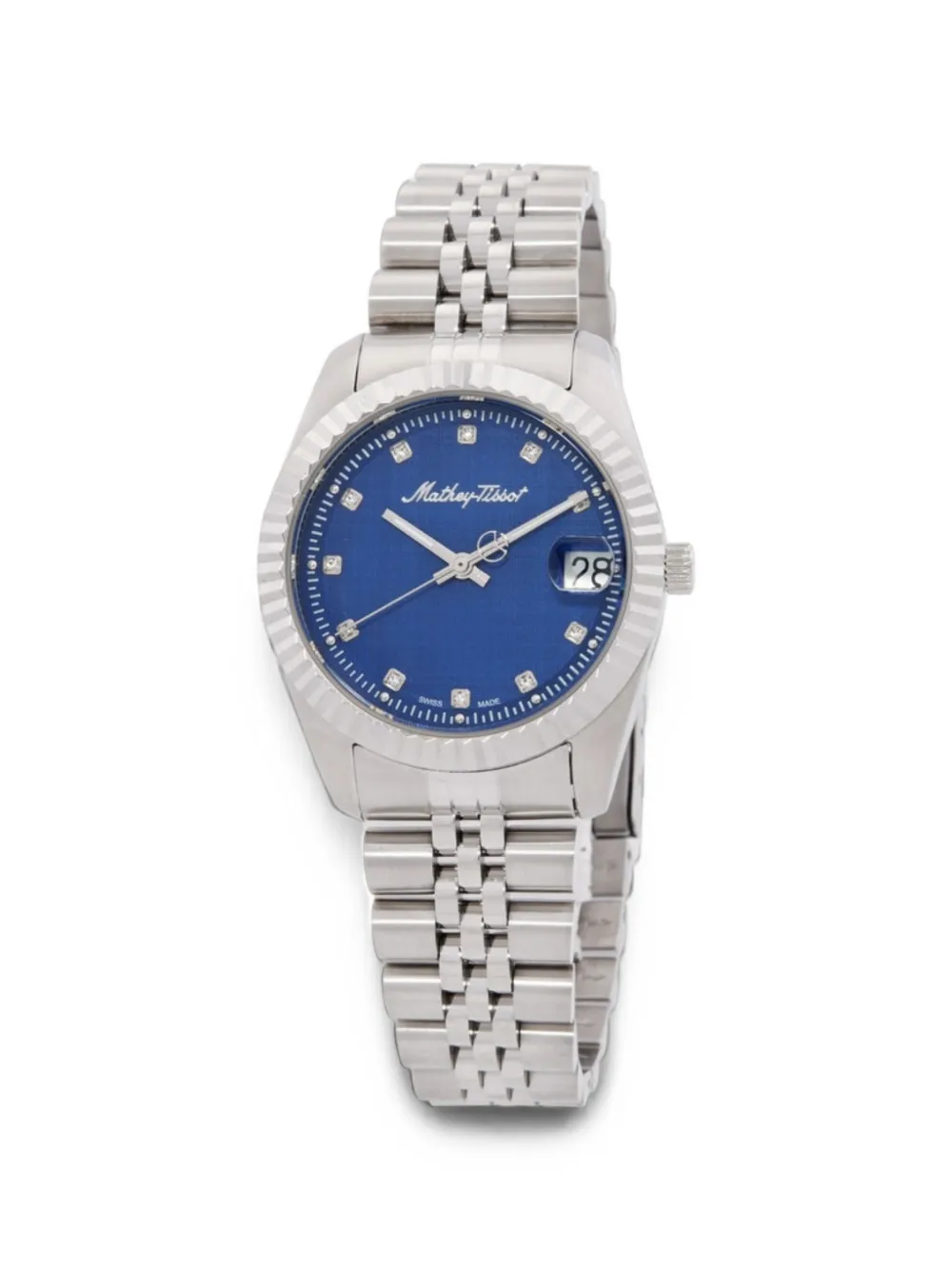 Mathey-tissot Mathy Iii 34mm Watch In Blue
