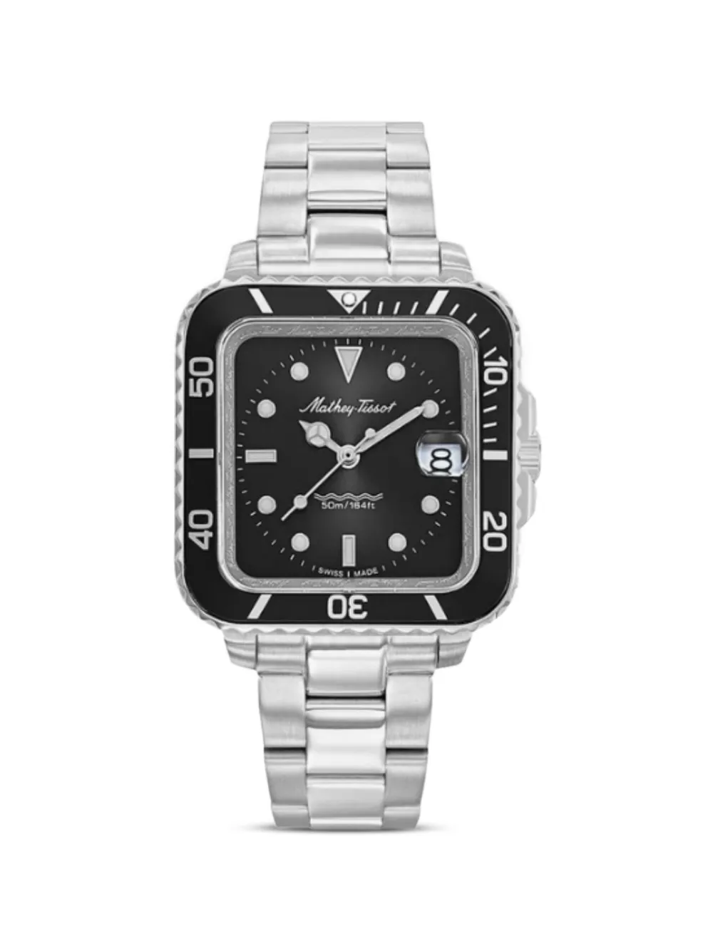 Mathey Tissot 40mm square-face watch - Nero