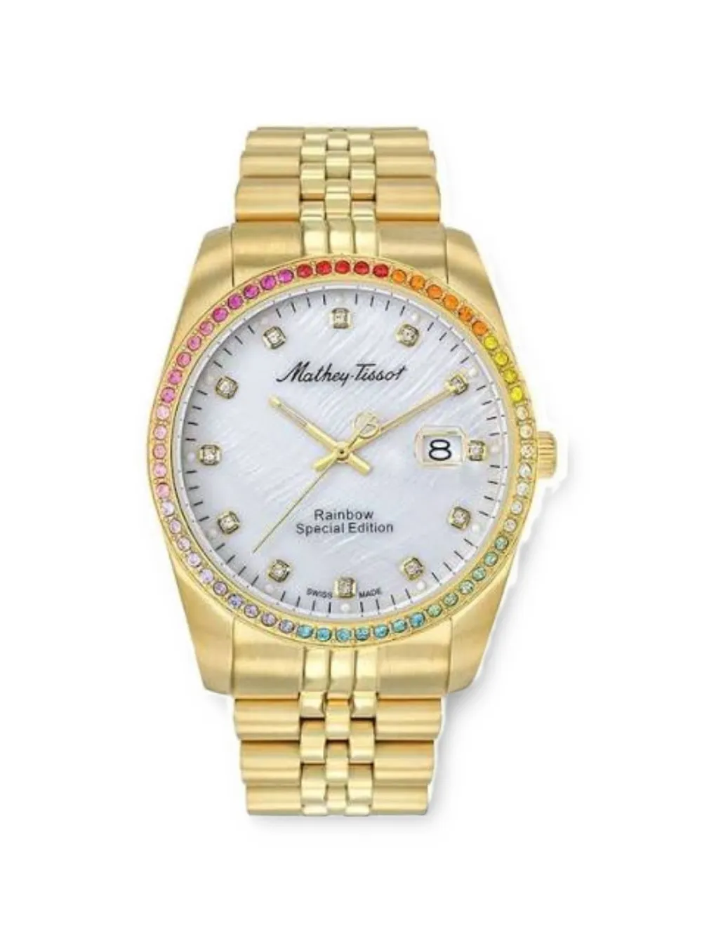 Mathey-tissot Rainbow Special Edition 40mm Watch In White