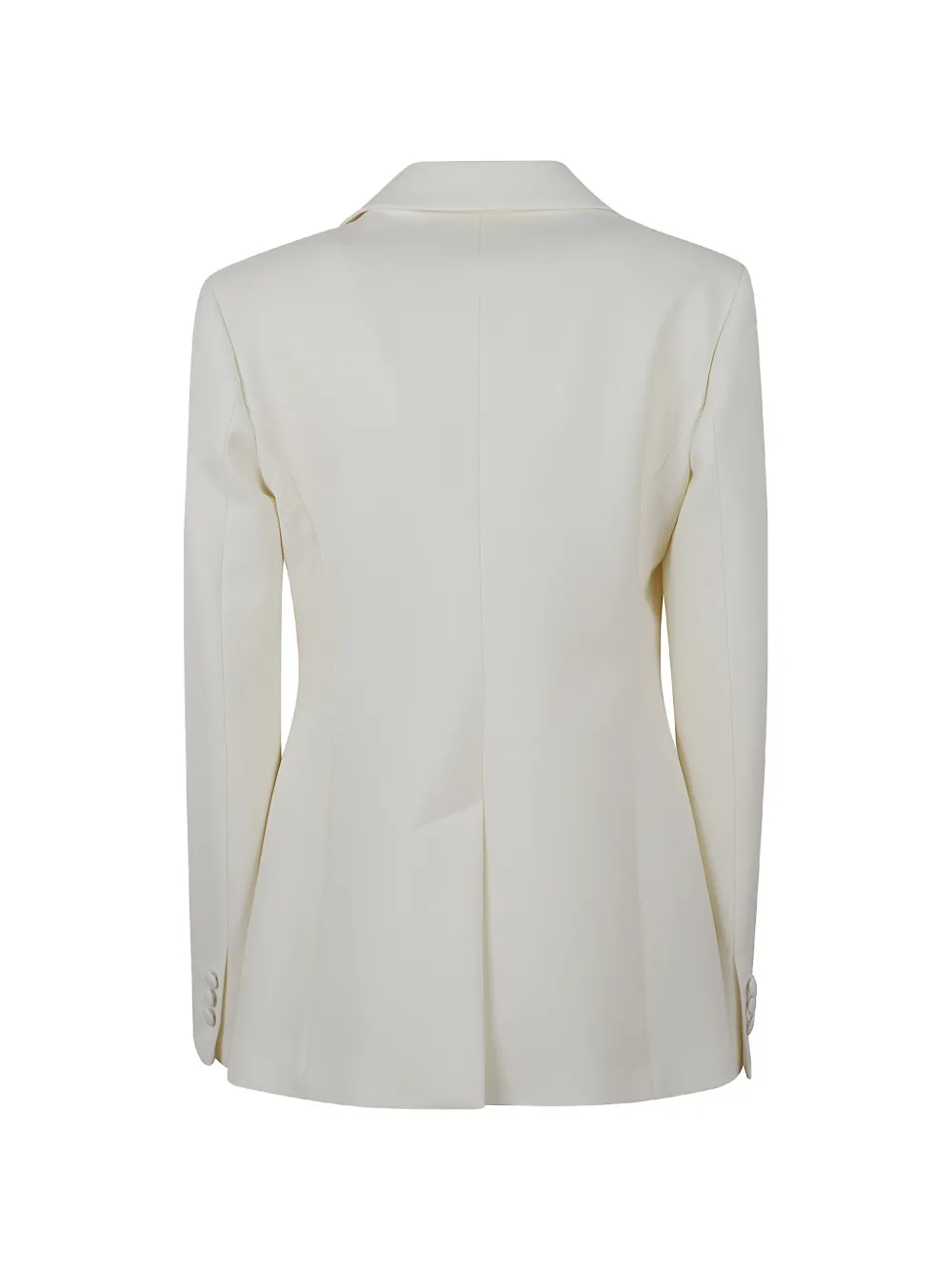 P.A.R.O.S.H. Liliuxy satin-lapel single-breasted blazer Wit