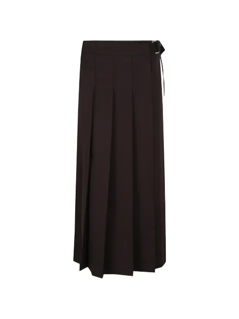 P.A.R.O.S.H. pleated buckled maxi skirt