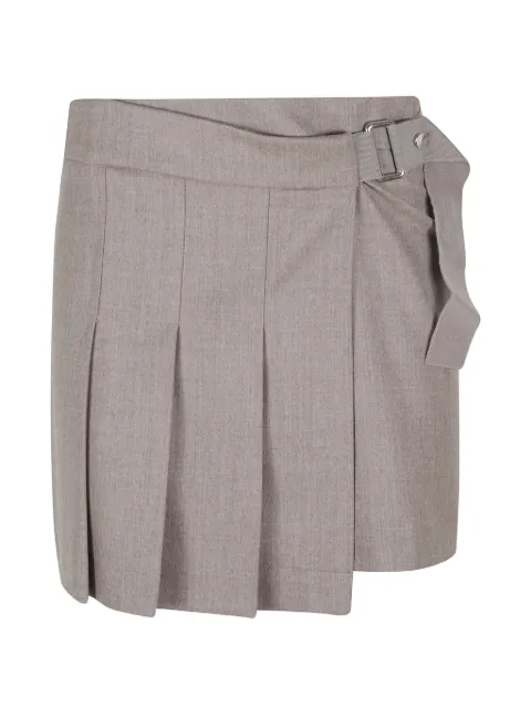 P.A.R.O.S.H. pleated buckled mini skirt