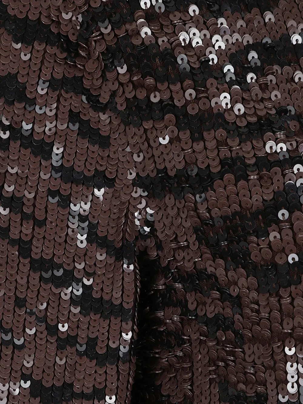 P.A.R.O.S.H. Jurk met pailletten met zebraprint Bruin