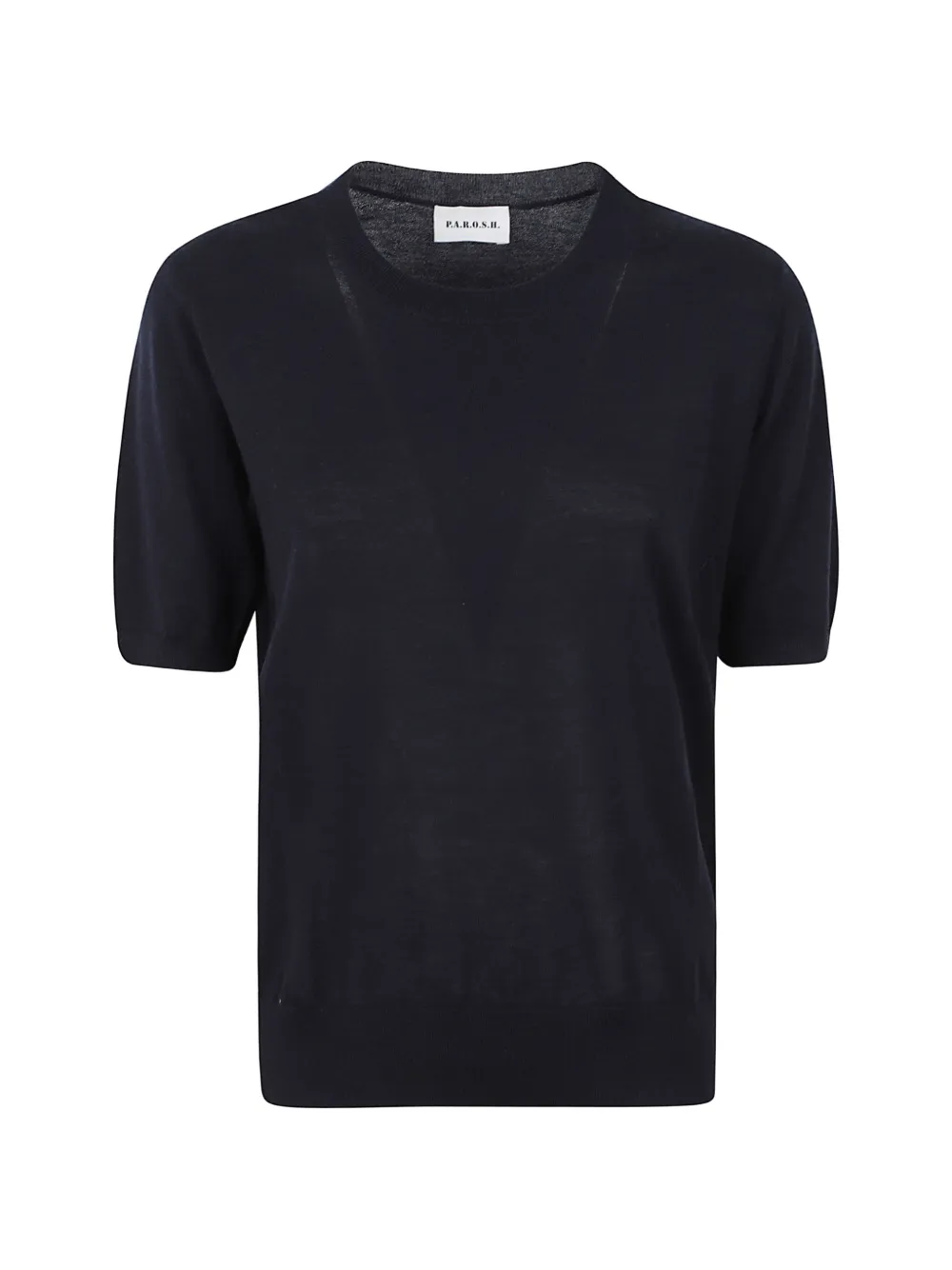 P.A.R.O.S.H. Trui met ronde hals en korte mouwen Blauw