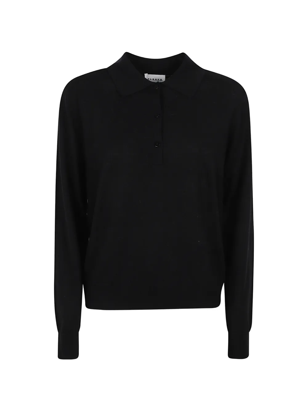 P.A.R.O.S.H. polo-collar sweater Zwart