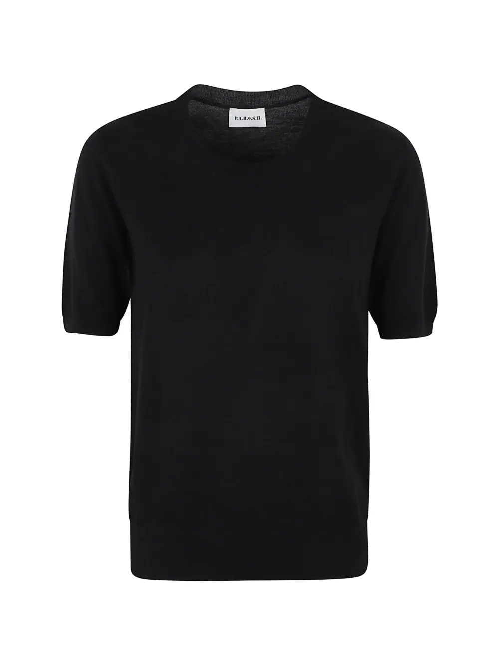 P.A.R.O.S.H. short-sleeved crew-neck sweater - Noir P.A.R.O.S.H. short-sleeved crew-neck sweater - Noir