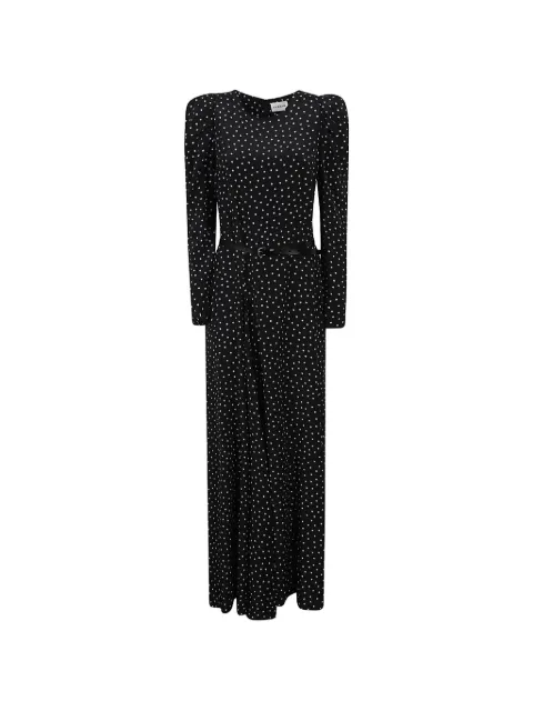 P.A.R.O.S.H. star-print belted maxi dress