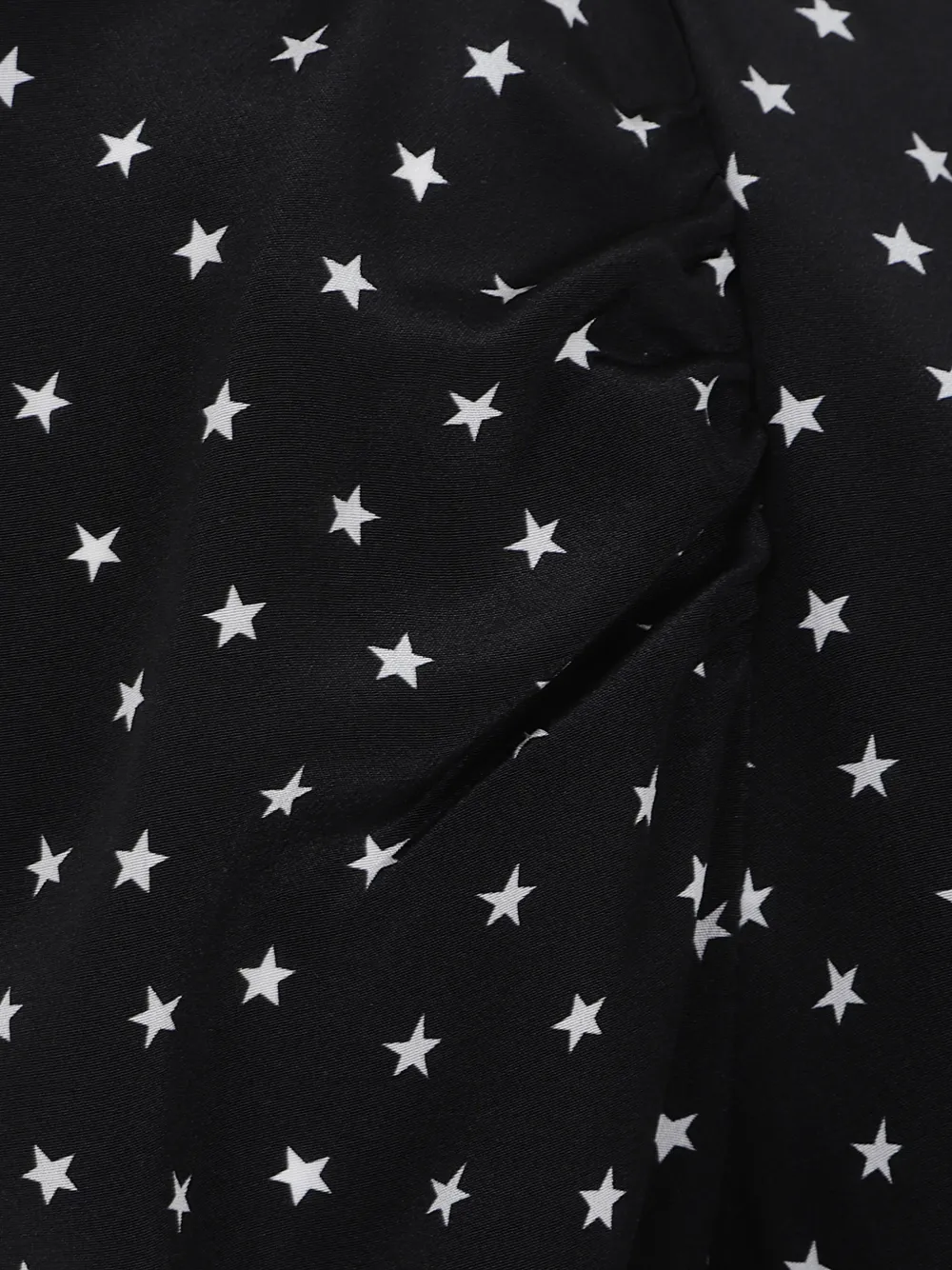 P.A.R.O.S.H. Midi-jurk met sterrenprint en ceintuur Zwart