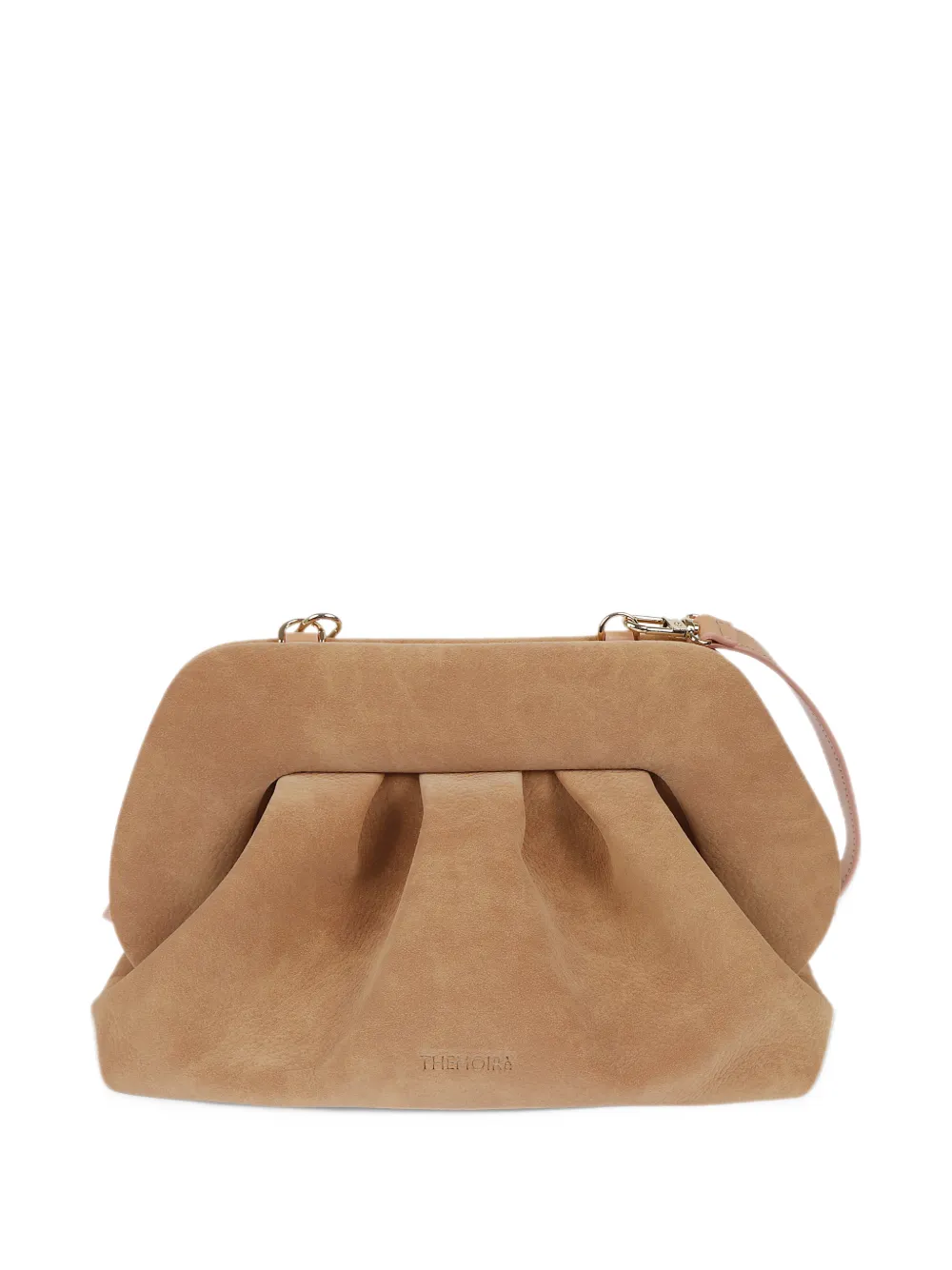 Themoirè Bios ruched clutch bag - Toni neutri