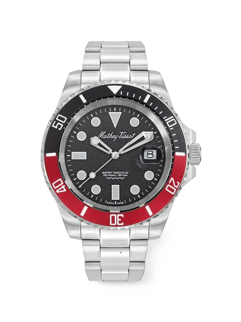 Mathey Tissot Mathy Jumbo II 43mm watch - Nero
