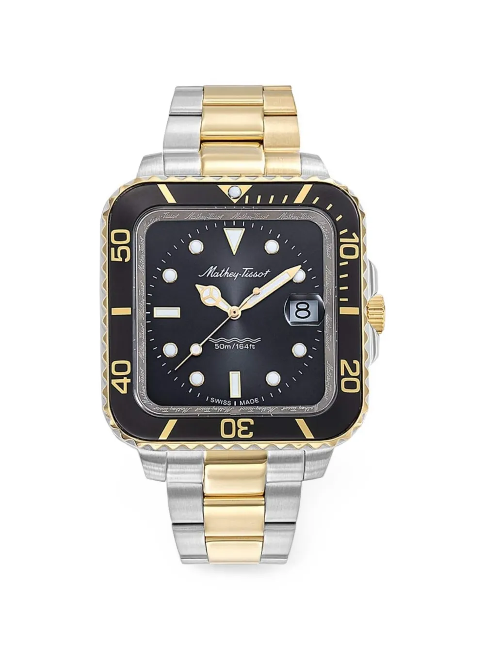 Mathey Tissot Vintage square-faced 40mm watch - Nero