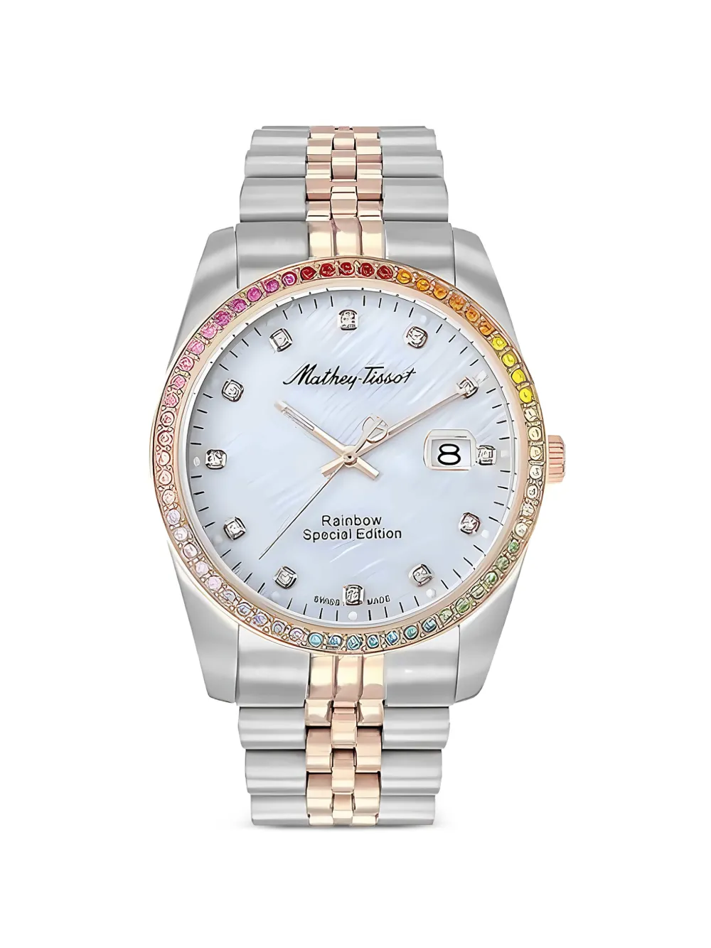 Mathey Tissot Mathy Rainbow 40mm watch - Bianco