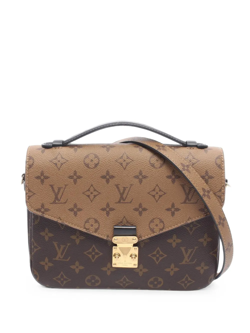 Louis Vuitton Pre-Owned 2021-2026 Monogram Reverse Pochette Metis satchel - Braun