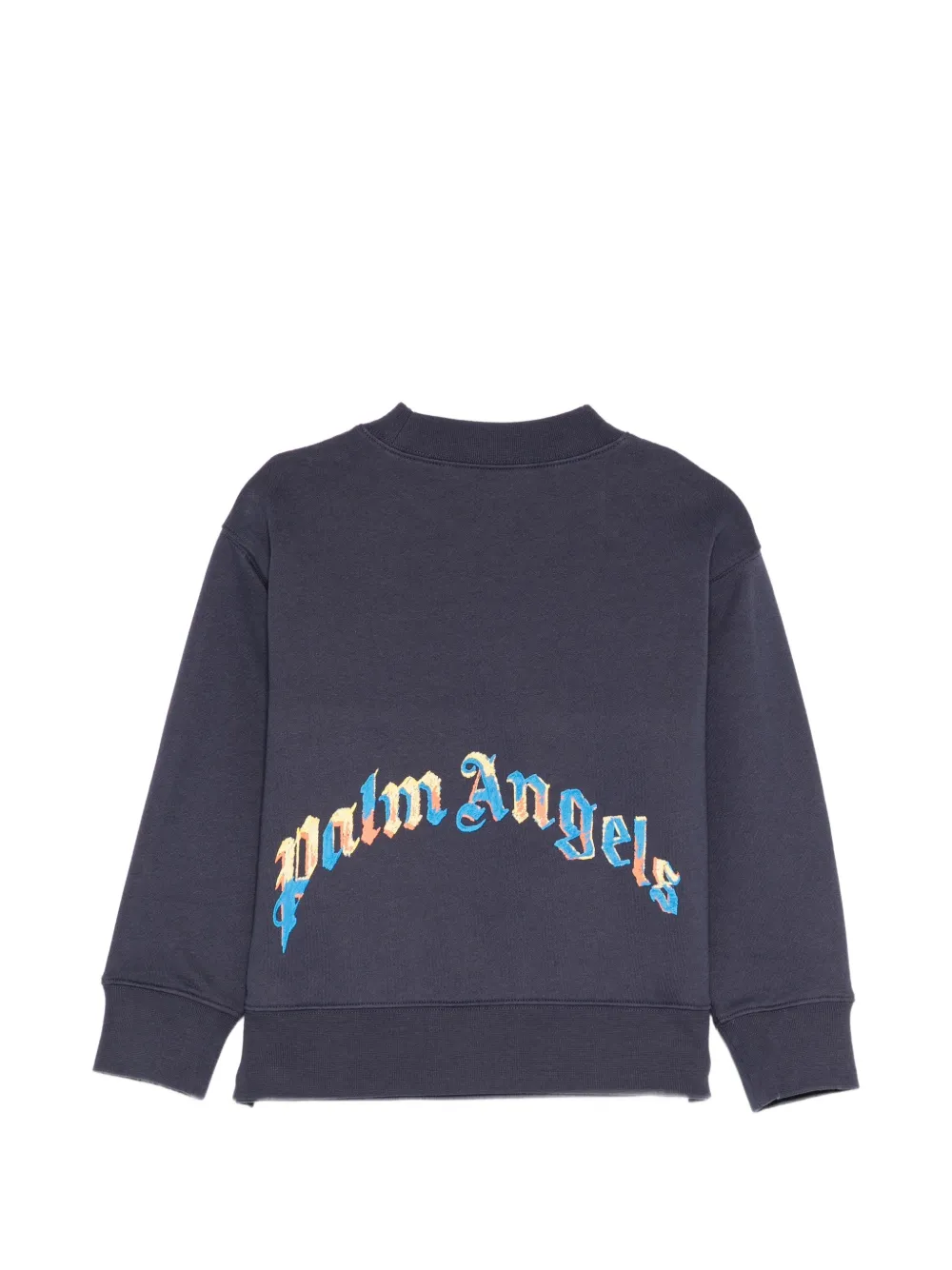 Palm Angels Kids Sweater met logoprint Blauw