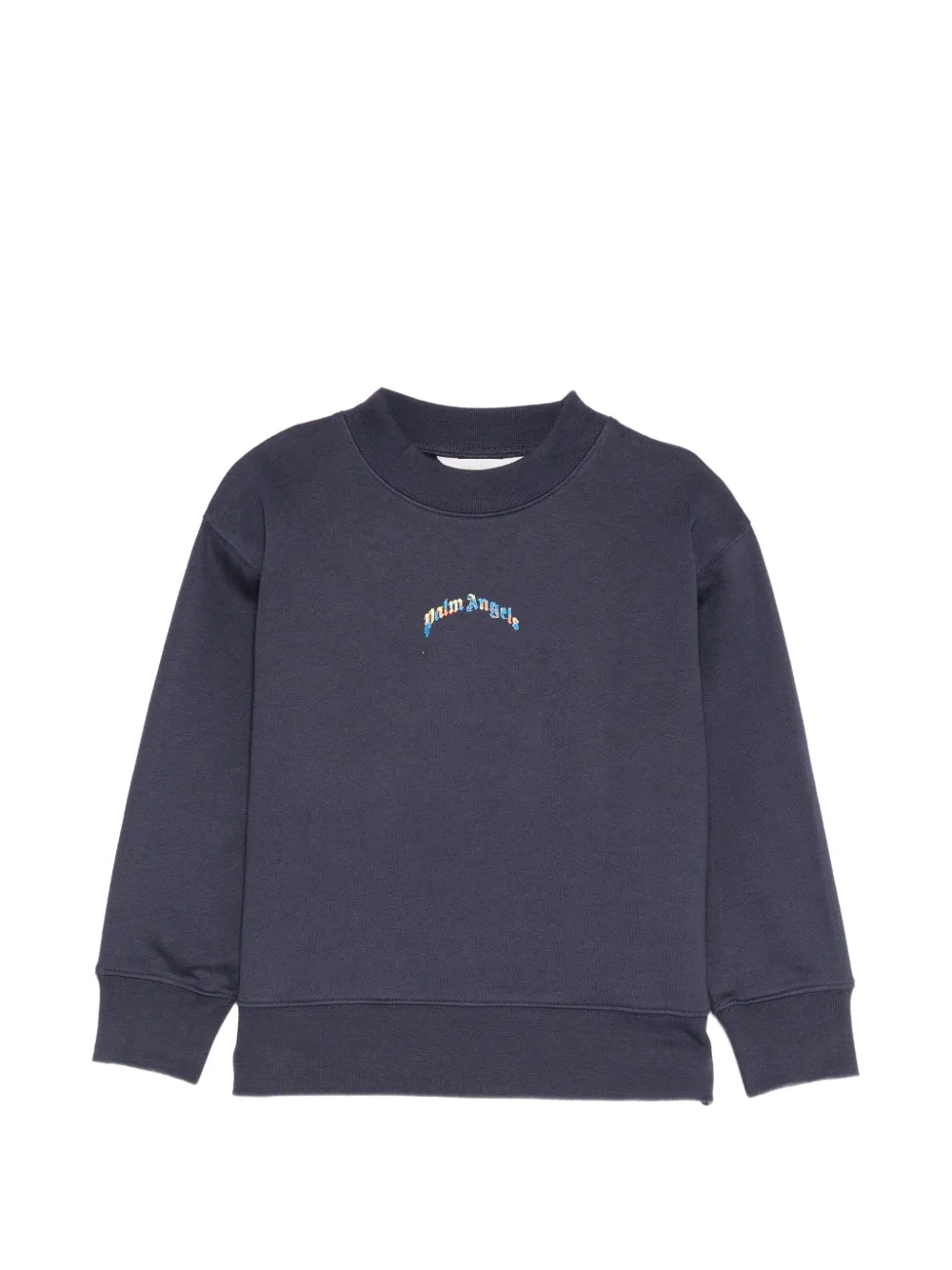 Palm Angels Kids Sweatshirt mit Logo-Print - Blau