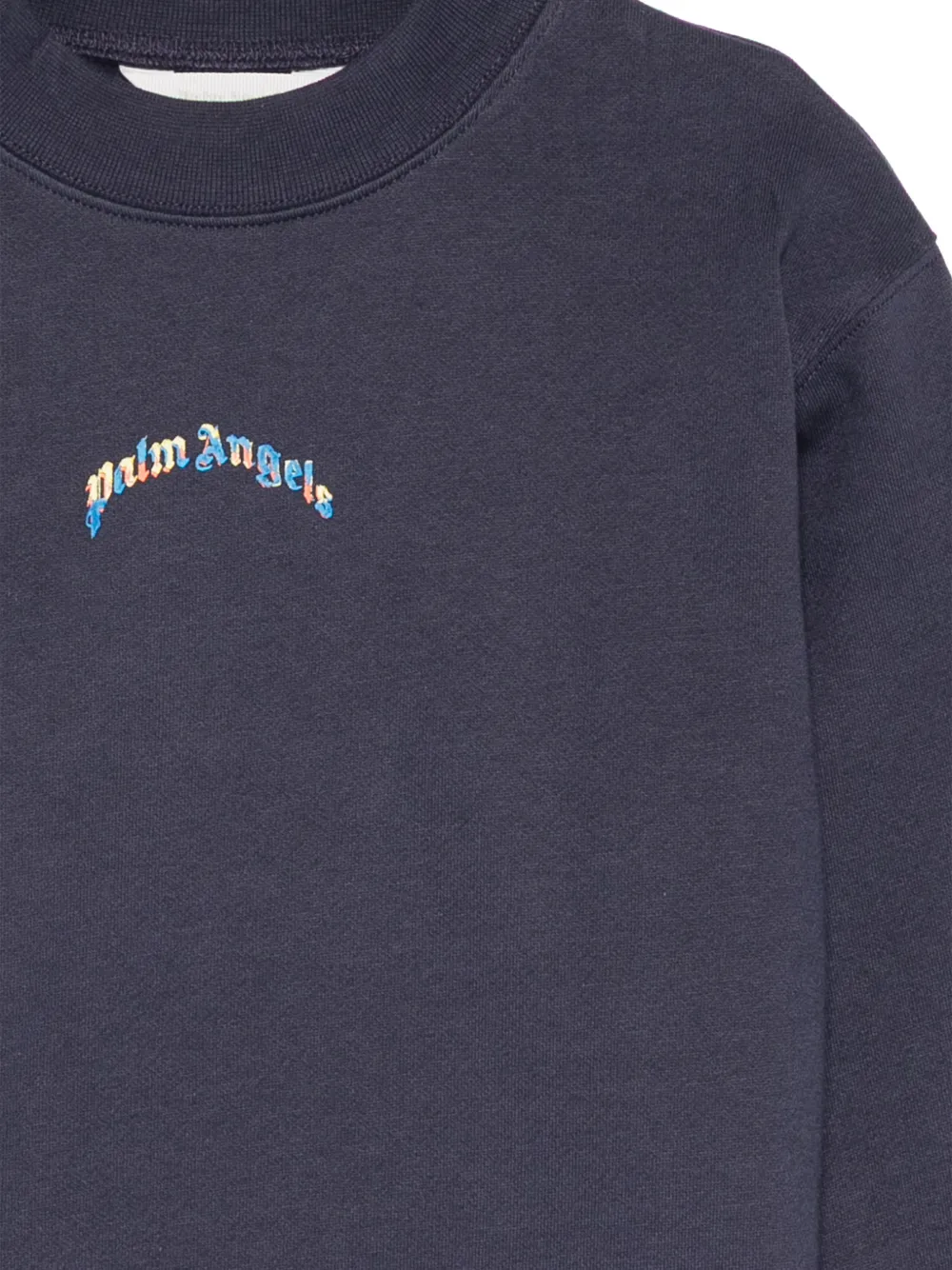 Palm Angels Kids Sweater met logoprint Blauw