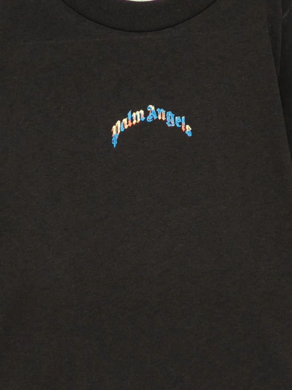 Palm Angels Kids T-shirt met logoprint Zwart