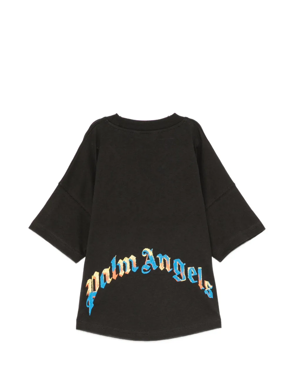 Palm Angels Kids T-shirt met logoprint Zwart