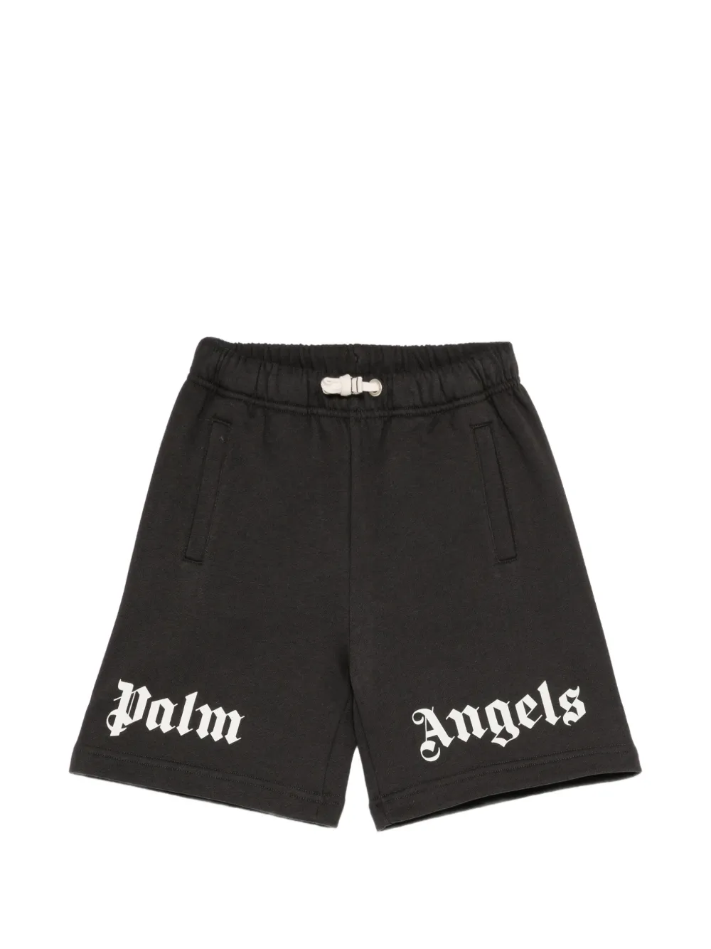 Palm Angels Kids logo-print shorts Zwart