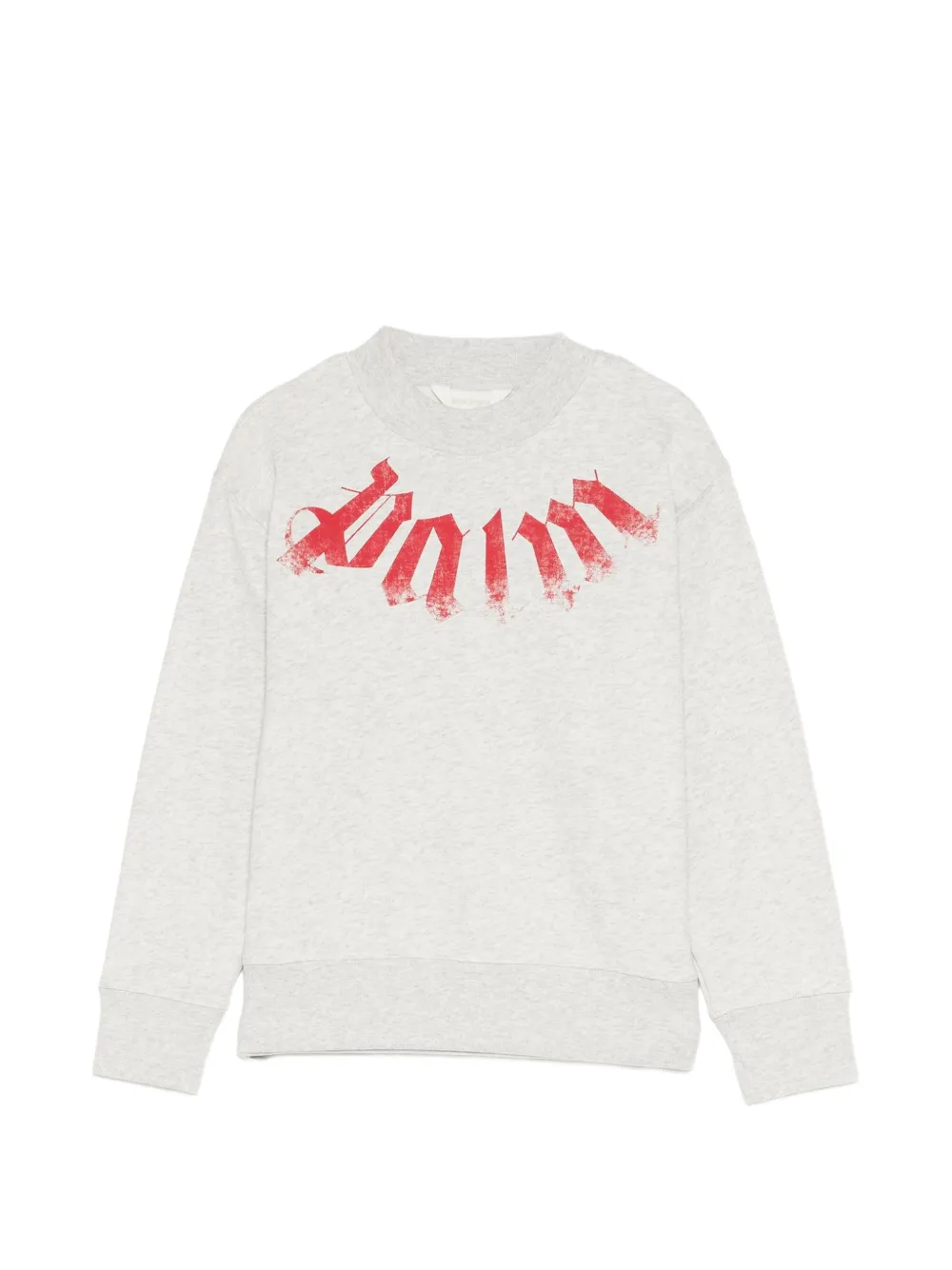 Palm Angels Kids Sweatshirt mit Logo-Print - Grau