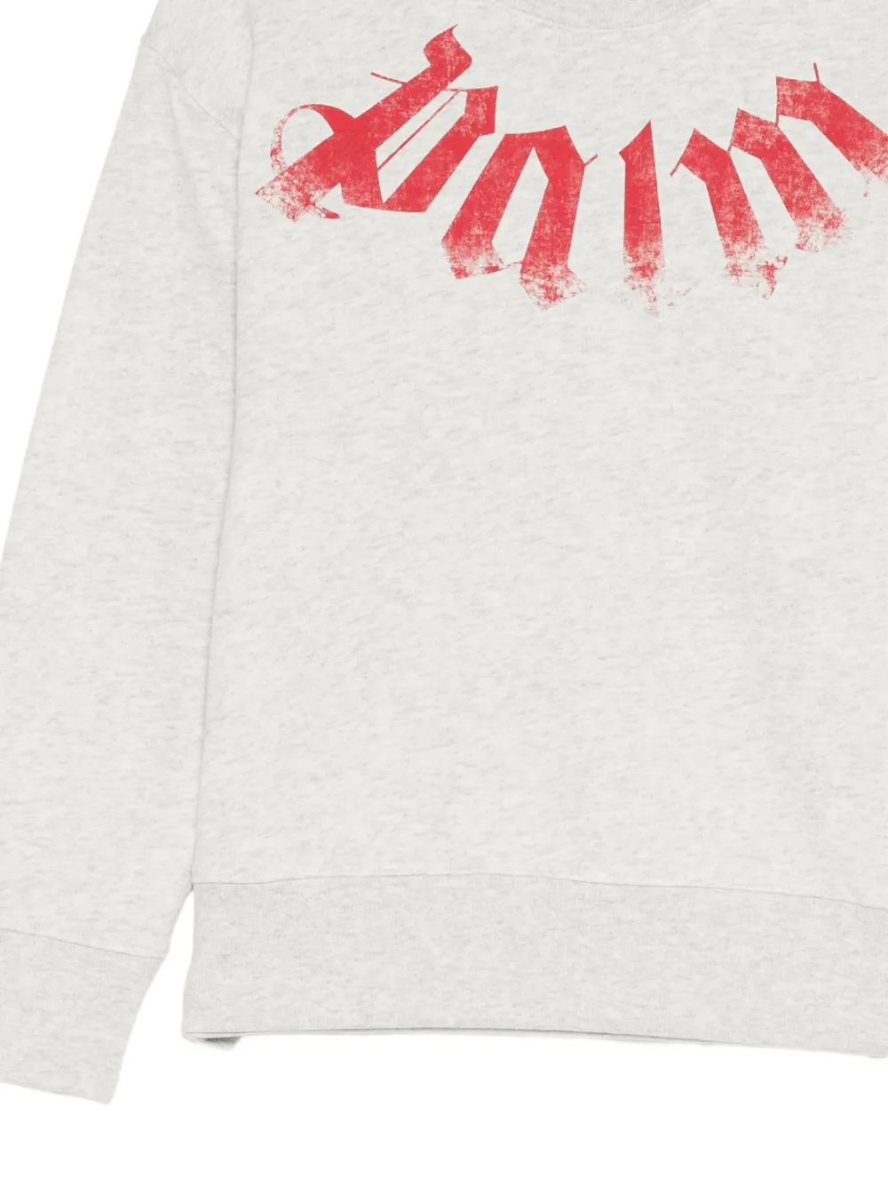 Palm Angels Kids Sweater met logo-print Grijs