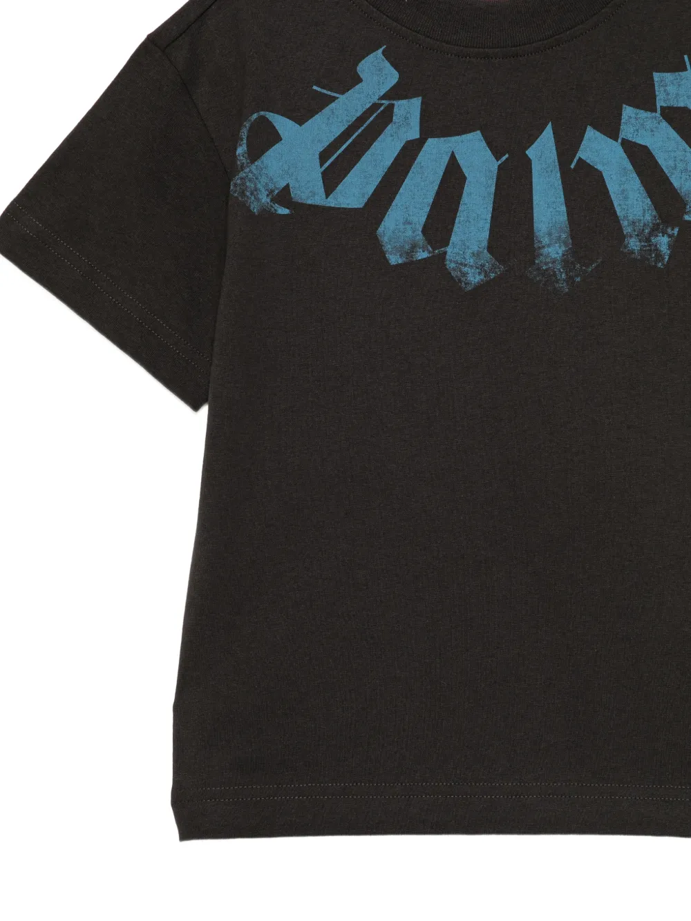 Palm Angels Kids T-shirt met logoprint Zwart
