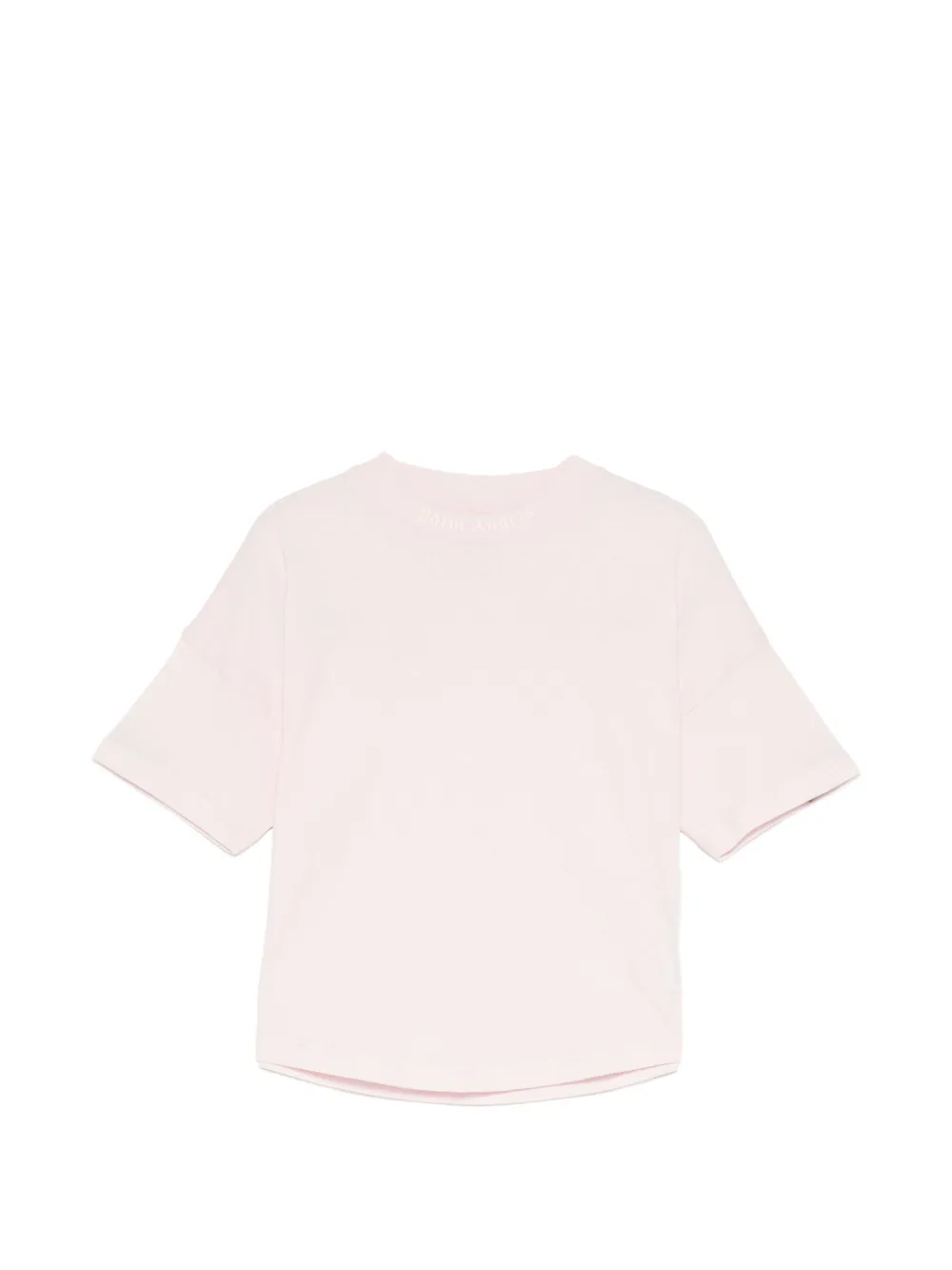 Palm Angels Kids t-shirt à col logo - Rose Palm Angels Kids t-shirt à col logo - Rose