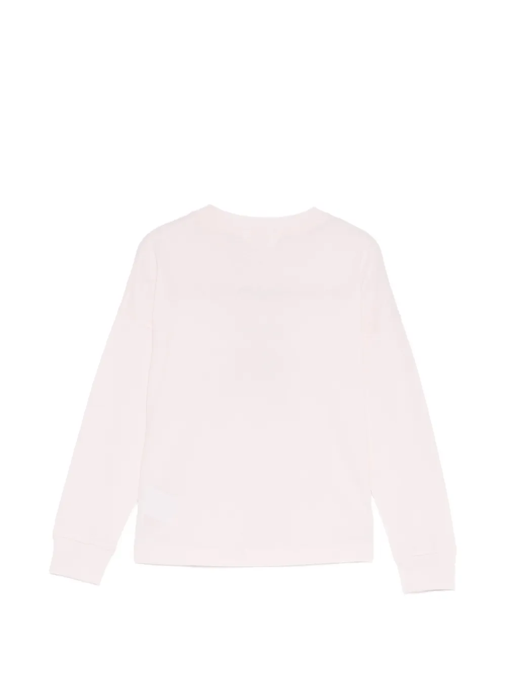 Palm Angels Kids T-shirt met logo-print en lange mouwen Roze