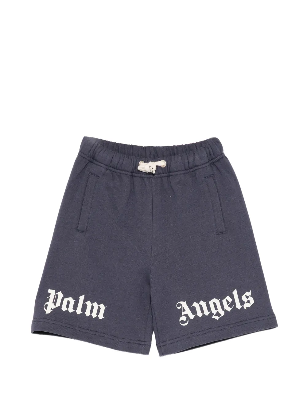 Palm Angels Kids Shorts mit Logo-Print - Blau