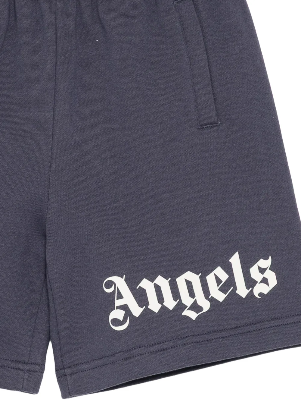 Palm Angels Kids Shorts met logoprint Blauw