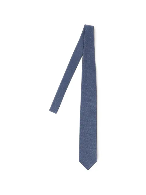 Brioni herringbone polka-dot tie