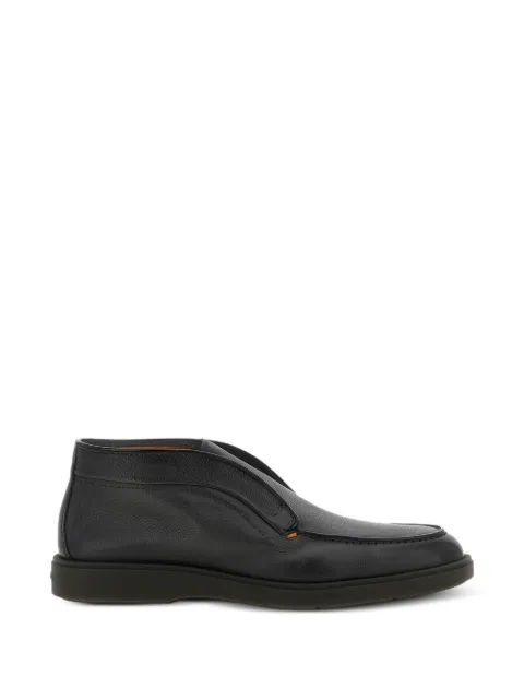 Santoni Digits hammered leather ankle boots