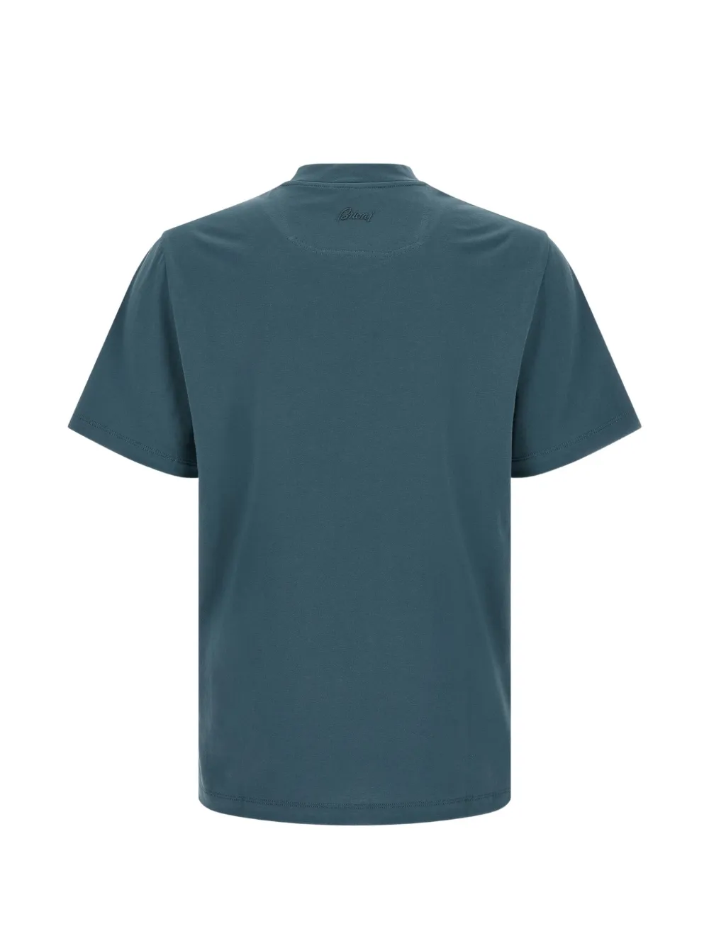 Brioni T-shirt met geborduurd logo Blauw