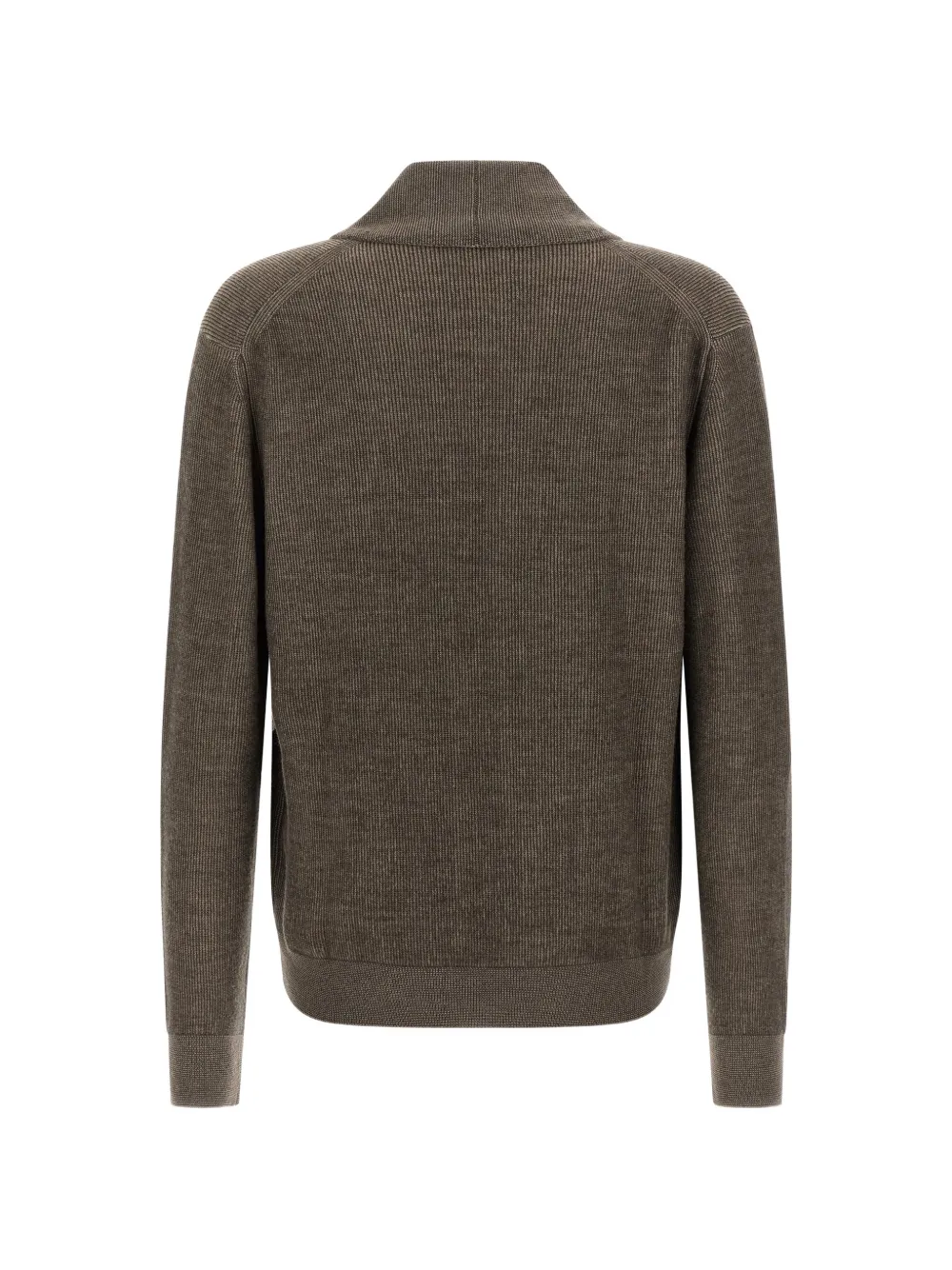 Brioni Vanisé geweven vest met sjaalhals Bruin