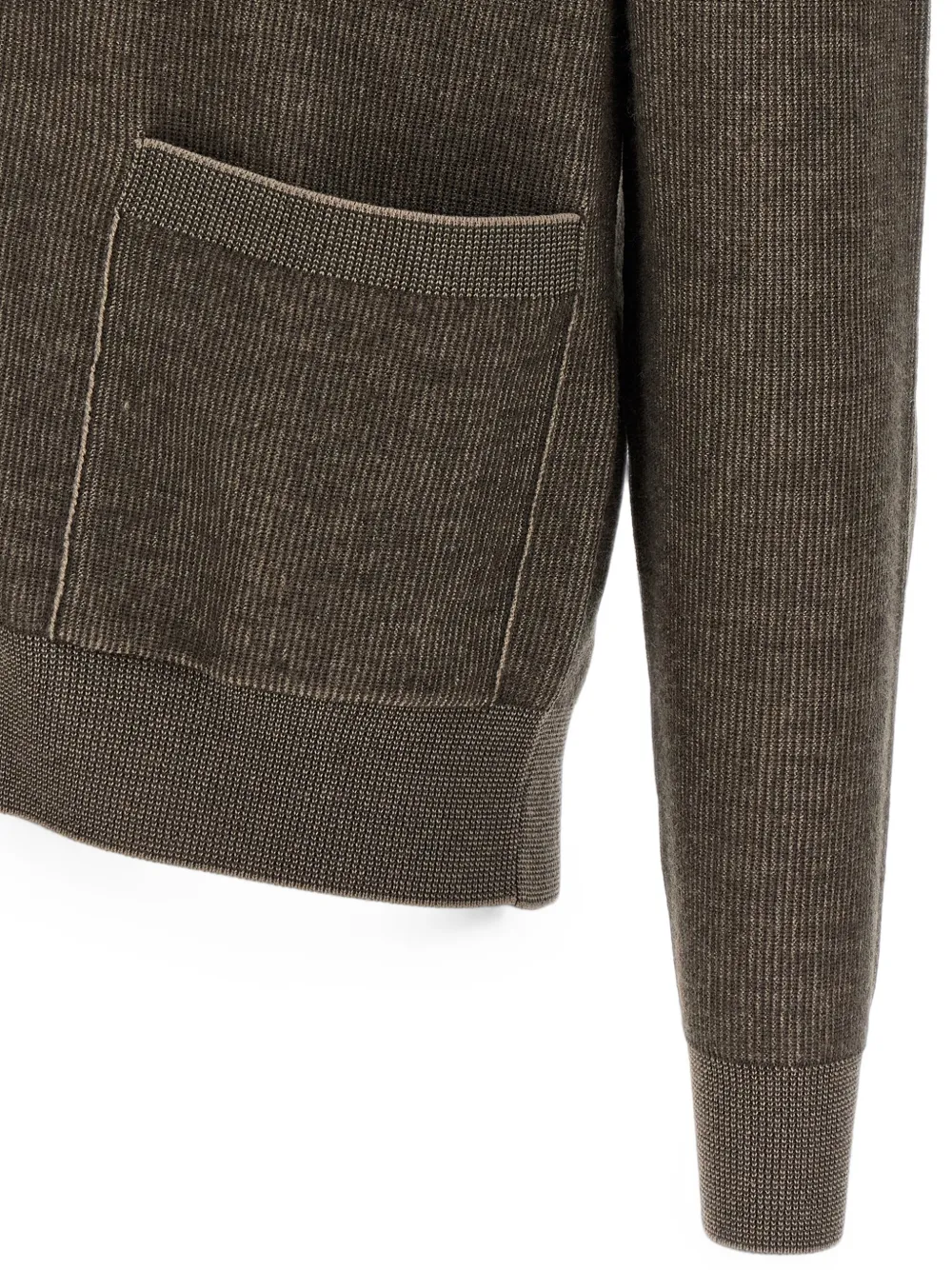 Brioni Vanisé geweven vest met sjaalhals Bruin
