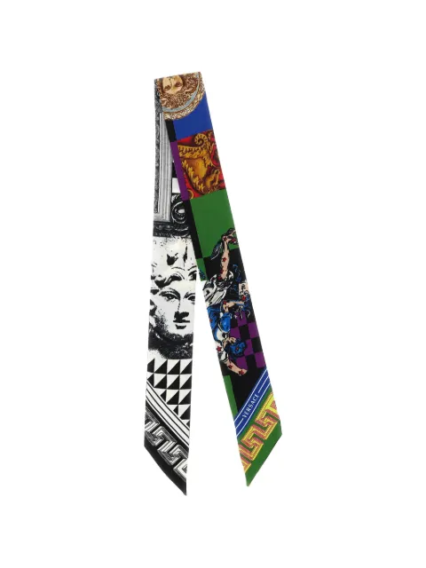 Versace Medusa Collage silk scarf