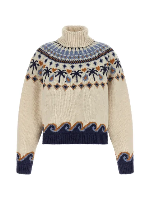 Alanui Sweet Winter jacquard Fair Isle sweater