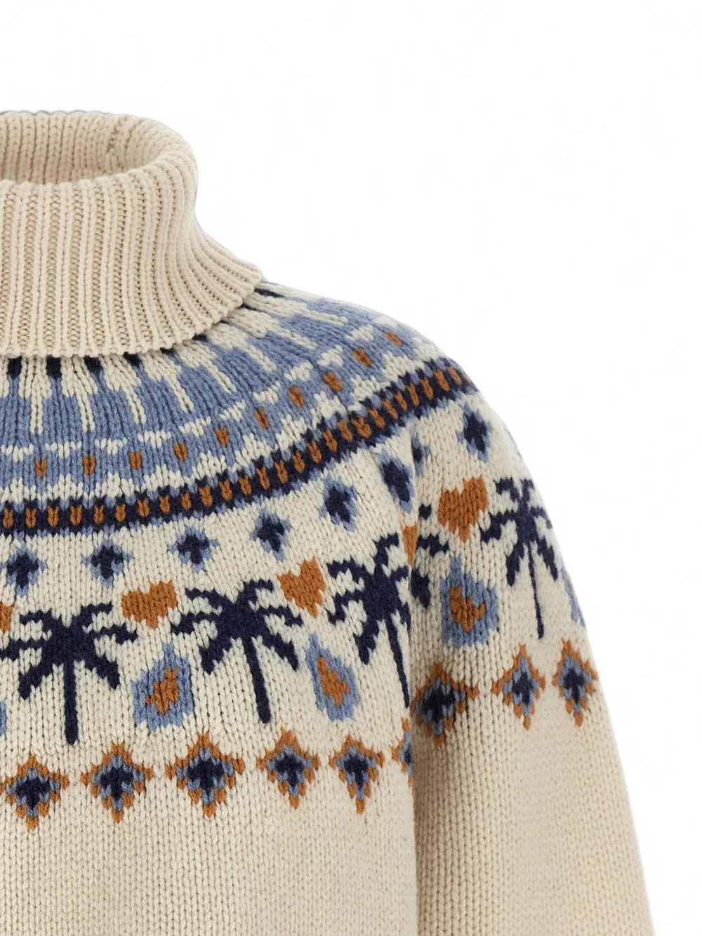 Alanui Sweet Winter Fair Isle trui met jacquard Beige