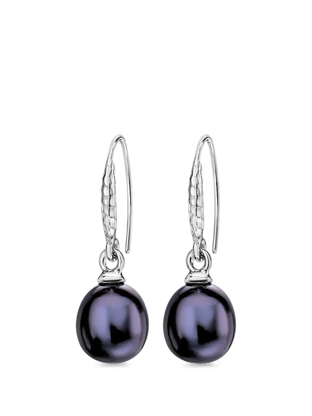 DOWER AND HALL Peacock Luna Pearl™ drop earrings