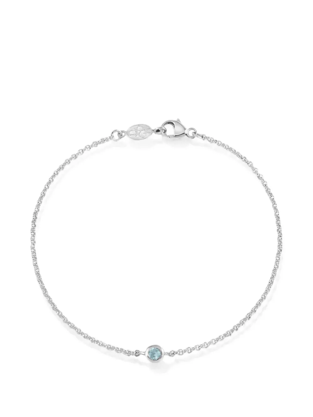 DOWER AND HALL Aquamarine Dewdrop chain bracelet