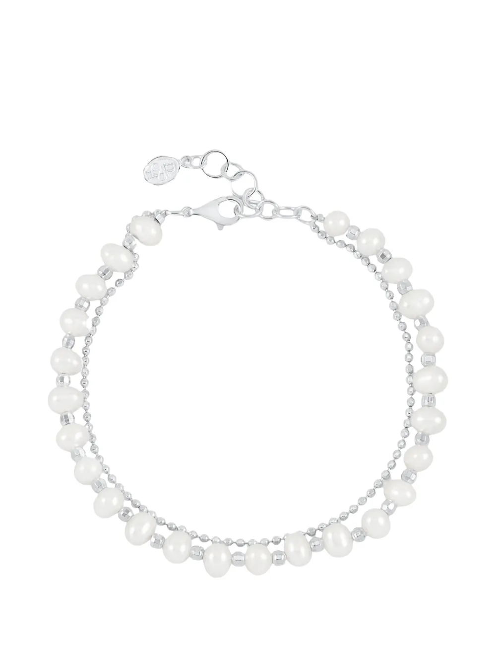 DOWER AND HALL Freshwater Luna Pearl sterling silver bracelet · OS
