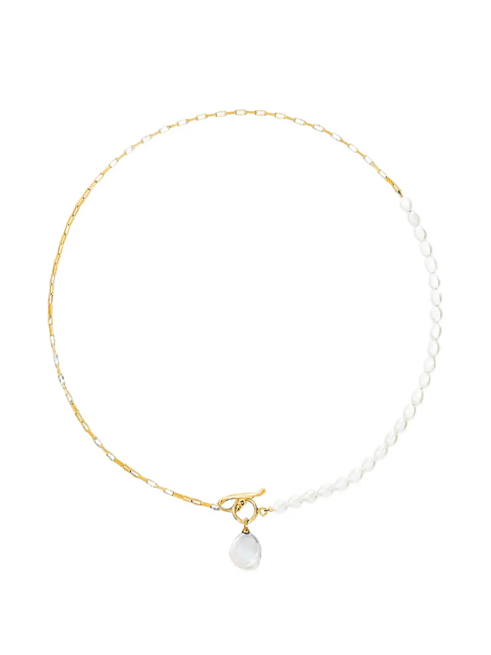 DOWER AND HALL Keshi Luna pearl-drop necklace