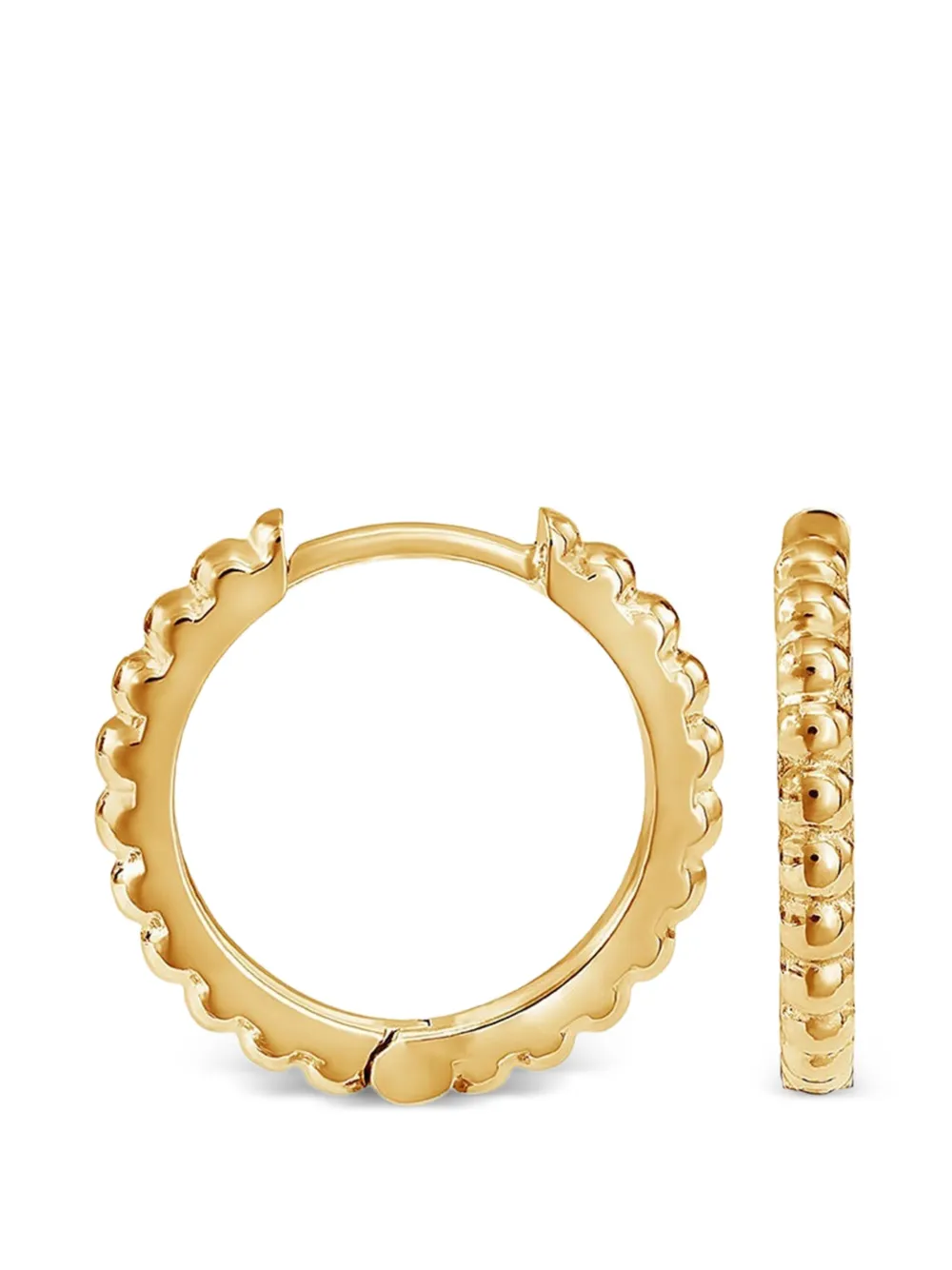 DOWER AND HALL medium huggie hoop earrings