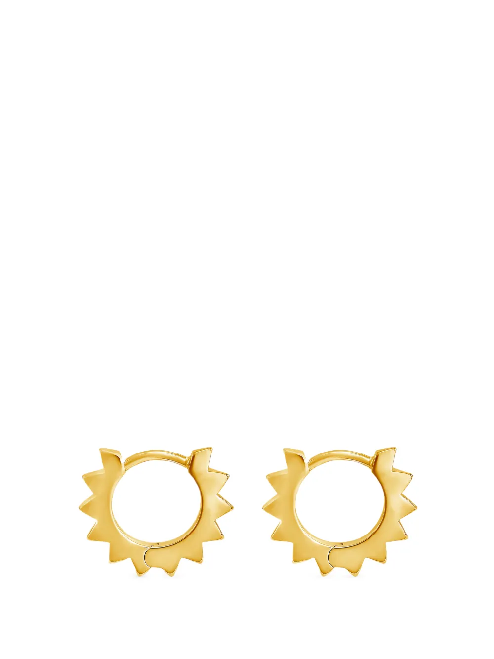 DOWER AND HALL Star huggie hoop earrings