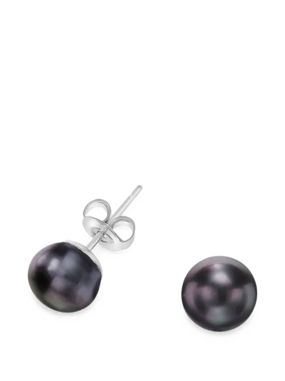 DOWER AND HALL Peacock luna pearl earrings