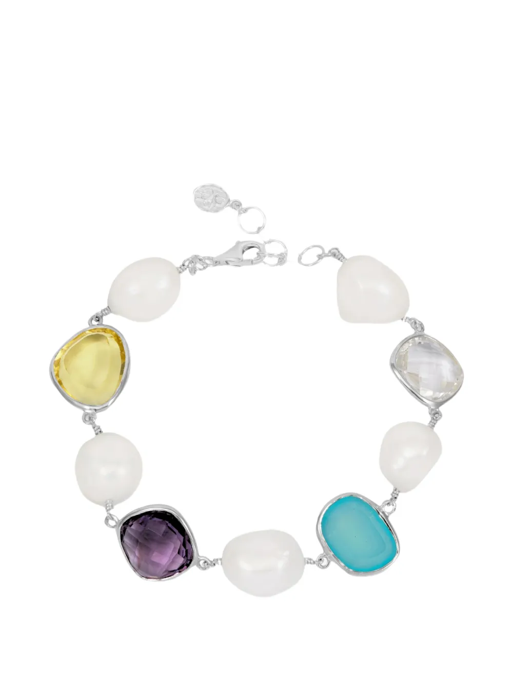 DOWER AND HALL Candy gemstone pearl bracelet